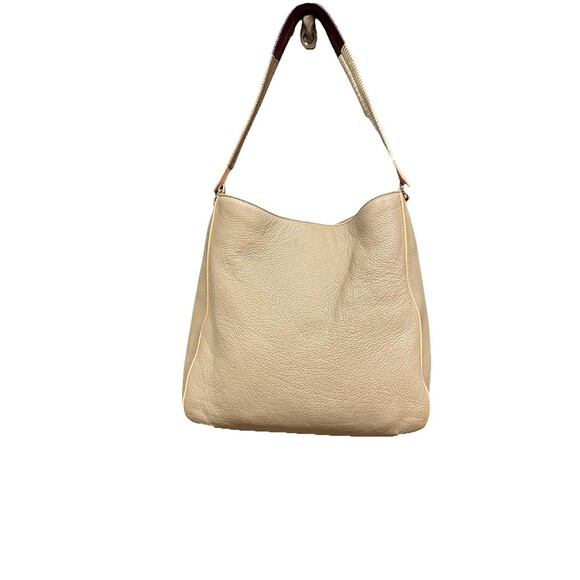 Tory Burch Britten Tote Gray Handbag Purse Shoulder Bag Pebbled Leather - Picture 15 of 15